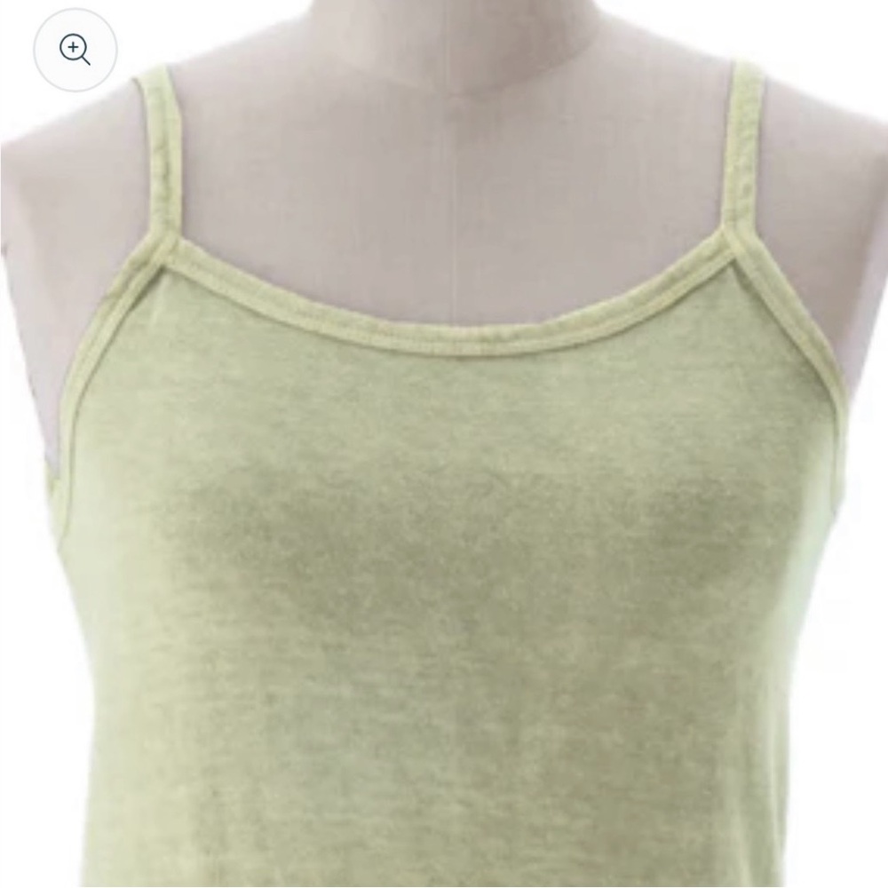 Earth Creations Moss Green Hemp Cotton Cardigan and Tank Set Size L